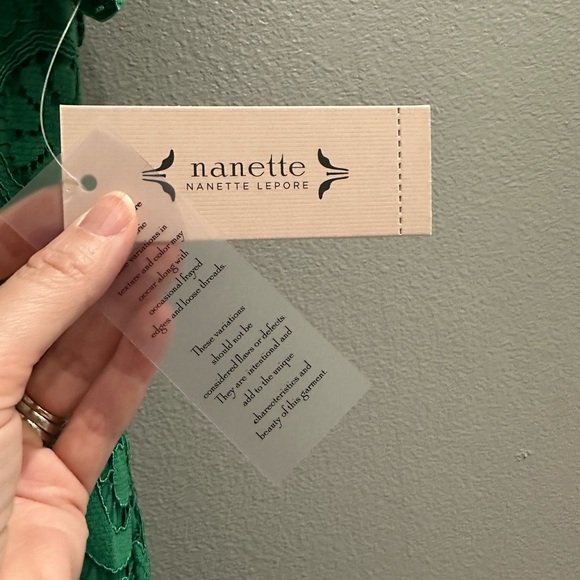 Nanette Lepore Shamrock Green Lace Shift Dress - Picture 5 of 11